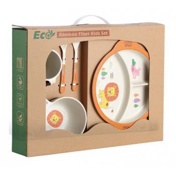 Toys-shop Choice Bamboo Kids Σετ Φαγητού 5Τεμ Σε 3 Σχέδια JU051530 6990620515302