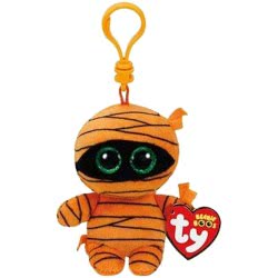 ty Beanie Boo Mask The Mummy Χνουδωτό Κλιπ Μούμια Πορτοκαλί Halloween 8.5 Εκ. 1607-35142 008421351428