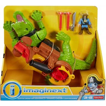 Mattel Imaginext: Walking Croc And Pirate Hook DHH63 887961219272