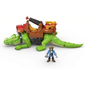 Mattel Imaginext Κροκόδειλος Τέρας Και Πειρατής Με Αξεσουάρ DHH63 887961219272