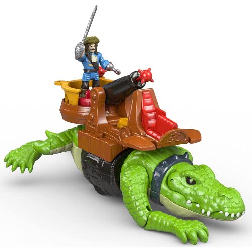 Mattel Imaginext Κροκόδειλος Τέρας Και Πειρατής Με Αξεσουάρ DHH63 887961219272