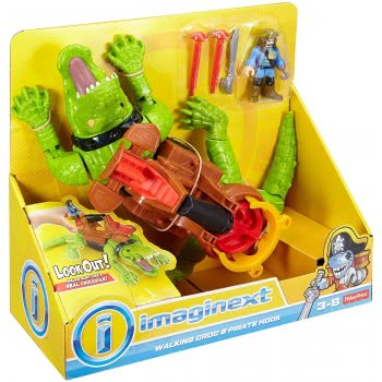 Mattel Imaginext: Walking Croc And Pirate Hook DHH63 887961219272