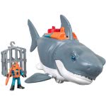Mattel Imaginext Mega Bite Shark, Figure Set With Realistic Motion, Multicoloured GKG77 887961826616