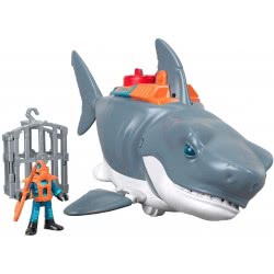 Mattel Imaginext Mega Bite Shark, Figure Set With Realistic Motion, Multicoloured GKG77 887961826616