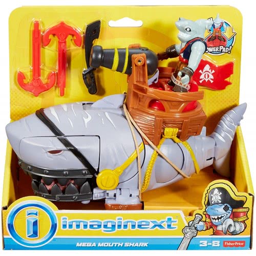 Mattel Imaginext Pirate Mega Mouth Shark DHH66 887961219227