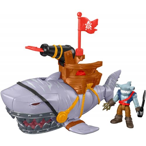 Mattel Imaginext Πειρατικό Πλοιάριο, Πλάσματα Του Βυθού Με Φιγούρα Και Αξεσουάρ DHH66 887961219227
