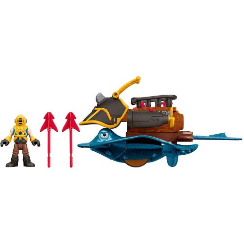 Mattel Imaginext Πειρατικό Πλοιάριο, Πλάσματα Του Βυθού Με Φιγούρα Και Αξεσουάρ DTH43 887961354867