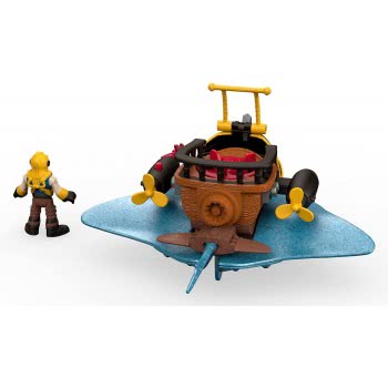Mattel Imaginext Πειρατικό Πλοιάριο, Πλάσματα Του Βυθού Με Φιγούρα Και Αξεσουάρ DTH43 887961354867
