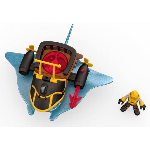 Mattel Imaginext Πειρατικό Πλοιάριο, Πλάσματα Του Βυθού Με Φιγούρα Και Αξεσουάρ DTH43 887961354867