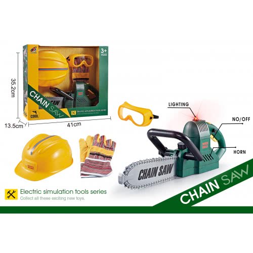Toys-shop Choice Power Tools Chain Saw With Helmet JU060106 6990620601067