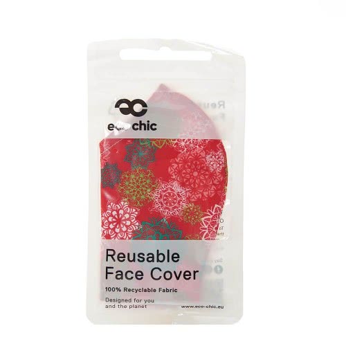 OEM Μάσκα Προσώπου Eco Chic Xmas Χριστουγεννιάτικα Μάνταλ EC-M21 5060735634609
