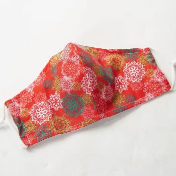 OEM Red Floral Xmas Mandalas Face Cover EC-M21 5060735634609