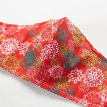 OEM Red Floral Xmas Mandalas Face Cover EC-M21 5060735634609