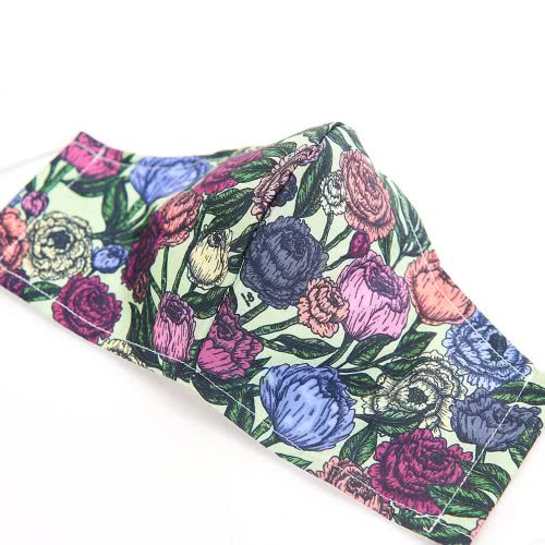 OEM Green Peonies Face Cover Mini EC-M107 5060735634876