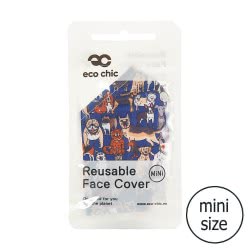 OEM Μάσκα Προσώπου Eco Chic Mini Σκυλιά - Μπλε EC-M105 5060735634852