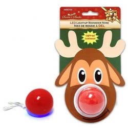 OEM Christmas Reindeer Nose With Light 4 Cm 4899 5212007566709