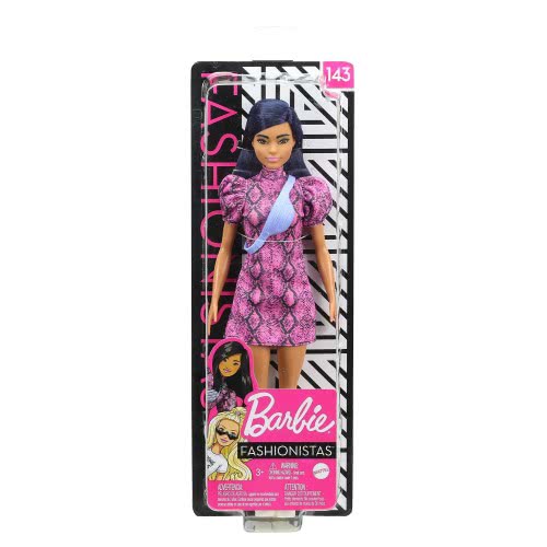 Mattel Barbie Fashionistas 143 Original Brunette Doll With Dress And Weist Bag FBR37 / GXY99 887961966480
