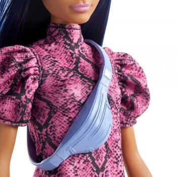 Mattel Barbie Fashionistas 143 Original Brunette Doll With Dress And Weist Bag FBR37 / GXY99 887961966480