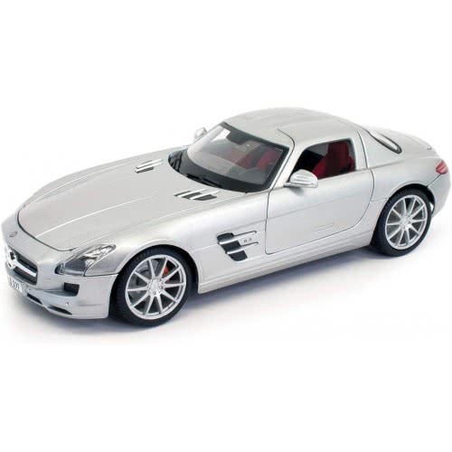 Maisto Mercedes Benz SLS AMG Silver Metallic Special Edition 1/18 Diecast Model Car 31389 090159313892