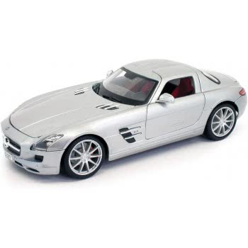 Maisto Mercedes Benz SLS AMG Silver Metallic Special Edition 1/18 Diecast Model Car 31389 090159313892