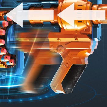 Hasbro Nerf Elite 2.0 Commander Rd-6 Blaster, 12 Official Nerf Darts E9485 5010993725038