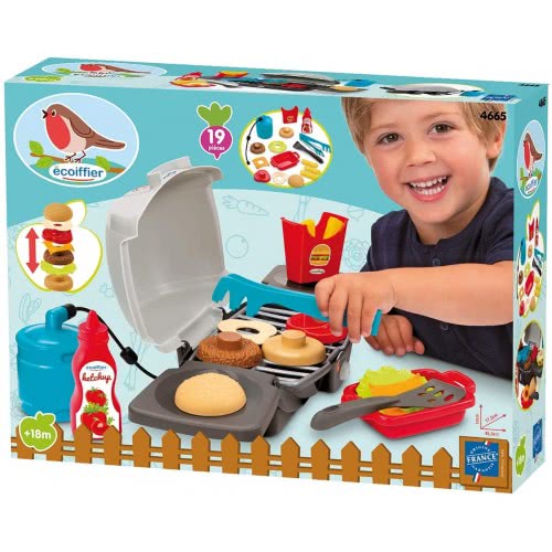 ecoiffier Burger Barbeque, Mixed Colours 4665 3280250046653