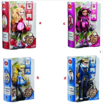 Mattel Ever After High Γαλαζοαίματοι 4 Σχέδια CBR40 887961013238