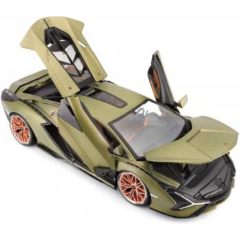 Bburago 1:18 Lamborghini Sian Diecast Model B18 Αυτοκινήτου 18/11046 GREEN 4893993110469
