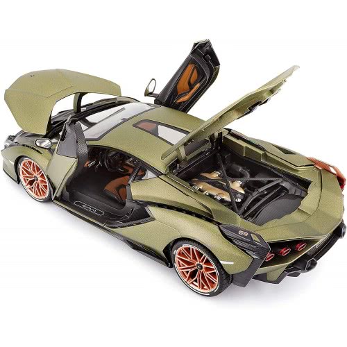 Bburago 1:18 Lamborghini Sian Diecast Model Car B18 18/11046 GREEN 4893993110469