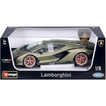 Bburago 1:18 Lamborghini Sian Diecast Model B18 Αυτοκινήτου 18/11046 GREEN 4893993110469