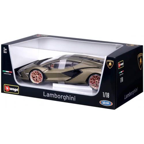 Bburago 1:18 Lamborghini Sian Diecast Model Car B18 18/11046 GREEN 4893993110469