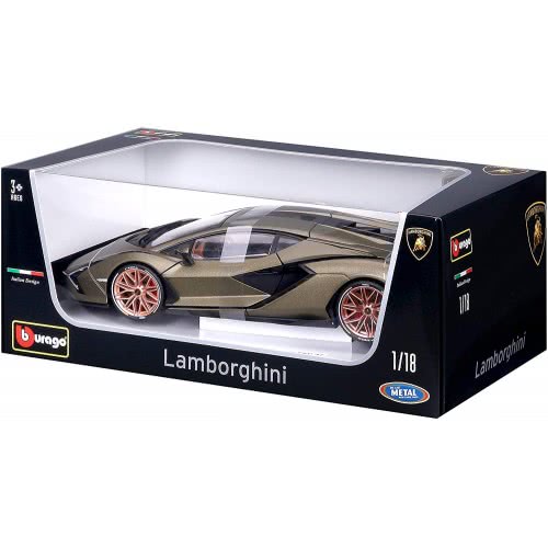 Bburago 1:18 Lamborghini Sian Diecast Model B18 Αυτοκινήτου 18/11046 GREEN 4893993110469