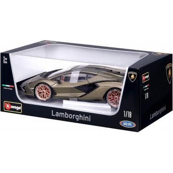 Bburago 1:18 Lamborghini Sian Diecast Model B18 Αυτοκινήτου 18/11046 GREEN 4893993110469