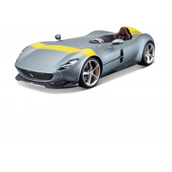 Bburago Ferrari - Race And Play 1:18 - Ferrari Στη Monza Sp1 Silver Ασημένια 16013 4893993160136