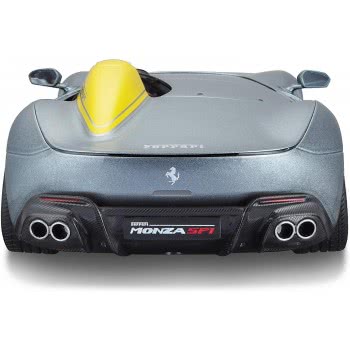 Bburago Ferrari - Race And Play 1:18 - Ferrari Στη Monza Sp1 Silver Ασημένια 16013 4893993160136