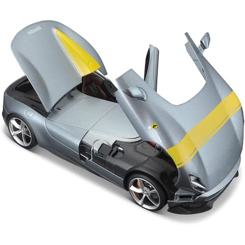 Bburago Ferrari - Race And Play 1:18 - Ferrari Στη Monza Sp1 Silver Ασημένια 16013 4893993160136