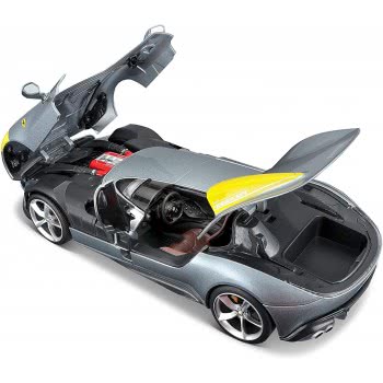 Bburago Ferrari - Race And Play 1:18 - Ferrari Στη Monza Sp1 Silver Ασημένια 16013 4893993160136