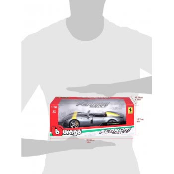 Bburago Ferrari - Race And Play 1:18 - Ferrari Στη Monza Sp1 Silver Ασημένια 16013 4893993160136