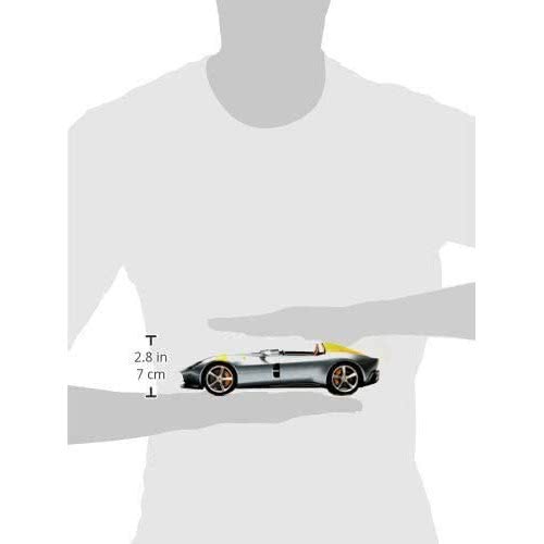 Bburago Ferrari - Race And Play 1:18 - Ferrari Στη Monza Sp1 Silver Ασημένια 16013 4893993160136