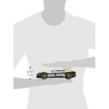 Bburago Ferrari - Race And Play 1:18 - Ferrari Στη Monza Sp1 Silver Ασημένια 16013 4893993160136