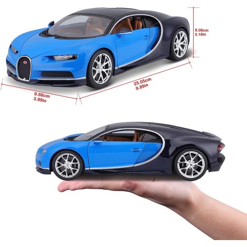 Bburago 1:18 Scale Bugatti Chiron Die-Cast Μπλε 18/11040 BLUE 4893993110407