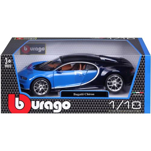 Bburago 1:18 Scale Bugatti Chiron Die-Cast Μπλε 18/11040 BLUE 4893993110407