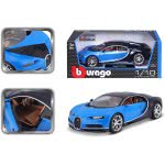 Bburago 1:18 Scale Highly Detail Of A Bugatti Chiron Die-Cast , Blue 18/11040 BLUE 4893993110407