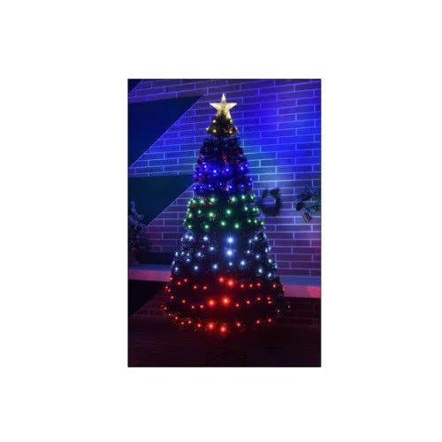 Christakopoulos Christmas Tree Optical Fiber LED Multicolor 8F 150 Ex. 49101-4 5212007569687