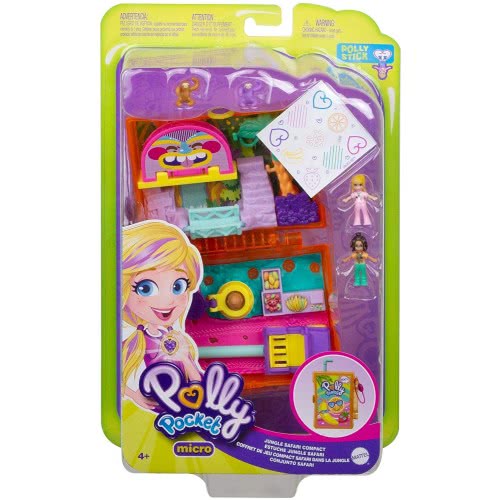 Mattel Polly Pocket Ο Κόσμος Της Polly Σετάκια - Jungle Safari Compact FRY35 / GKJ53 887961828481
