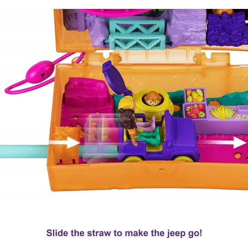 Mattel Polly Pocket Ο Κόσμος Της Polly Σετάκια - Jungle Safari Compact FRY35 / GKJ53 887961828481