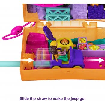 Mattel Polly Pocket Ο Κόσμος Της Polly Σετάκια - Jungle Safari Compact FRY35 / GKJ53 887961828481