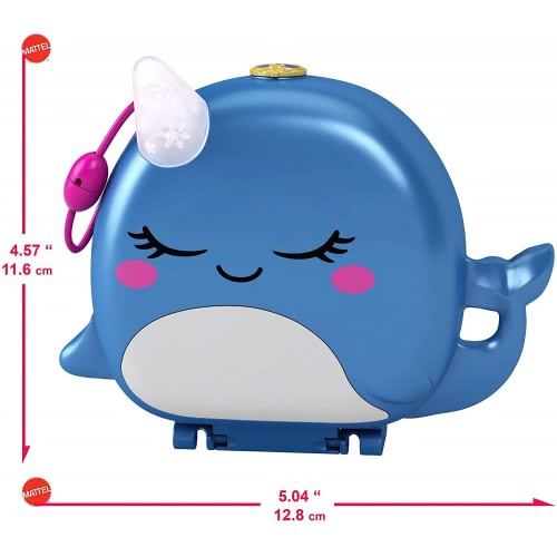 Mattel Polly Pocket Ο Κόσμος Της Polly Σετάκια - Freezin Fun Narwhal Compact FRY35 / GKJ52 887961828412