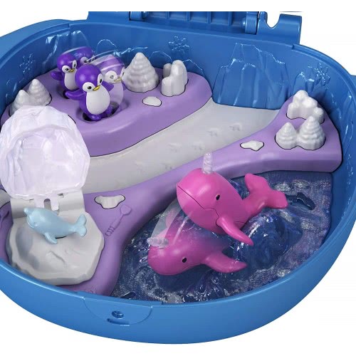 Mattel Polly Pocket Ο Κόσμος Της Polly Σετάκια - Freezin Fun Narwhal Compact FRY35 / GKJ52 887961828412