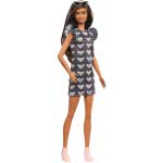 Mattel Barbie Fashionistas Κούκλα Num 140 Original Μελαχρινή Κούκλα Με Φόρεμα Mouse FBR37 / GHW54 887961804355